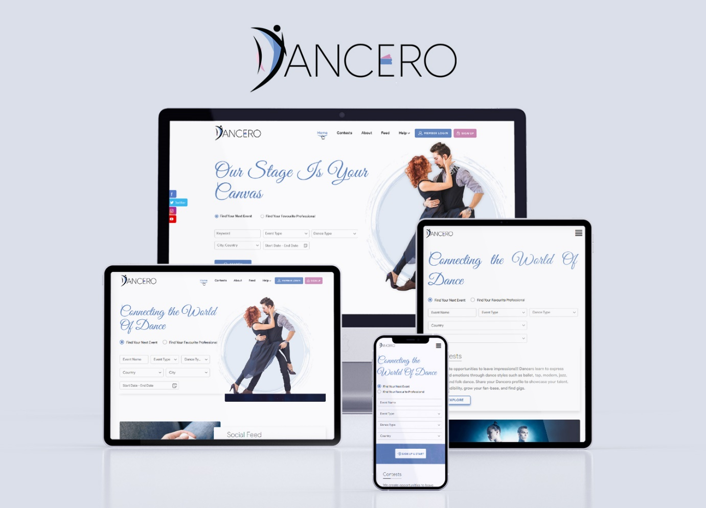 Dancero online event management platform