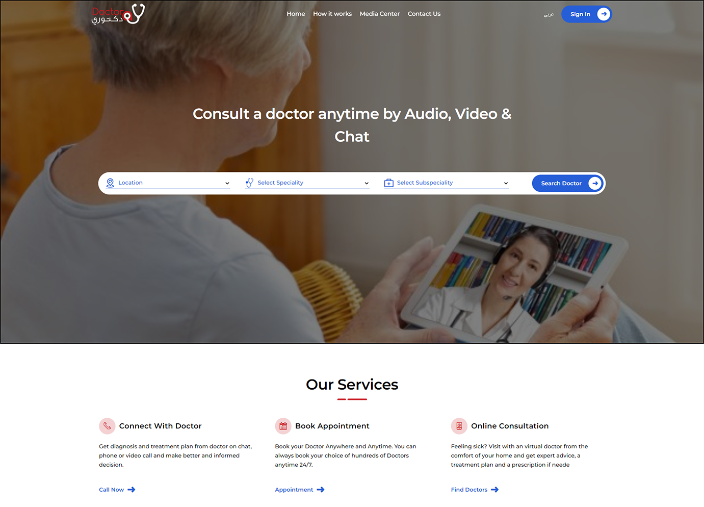 contact with doctors online
